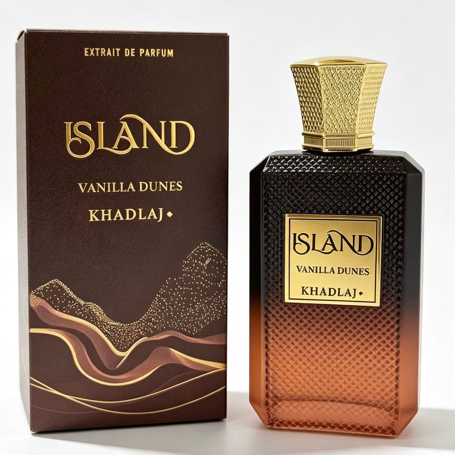 KHADLAJ Island Vanilla Dunes 100 ml - Item 3257 - catalog bottle and packaging photograph
