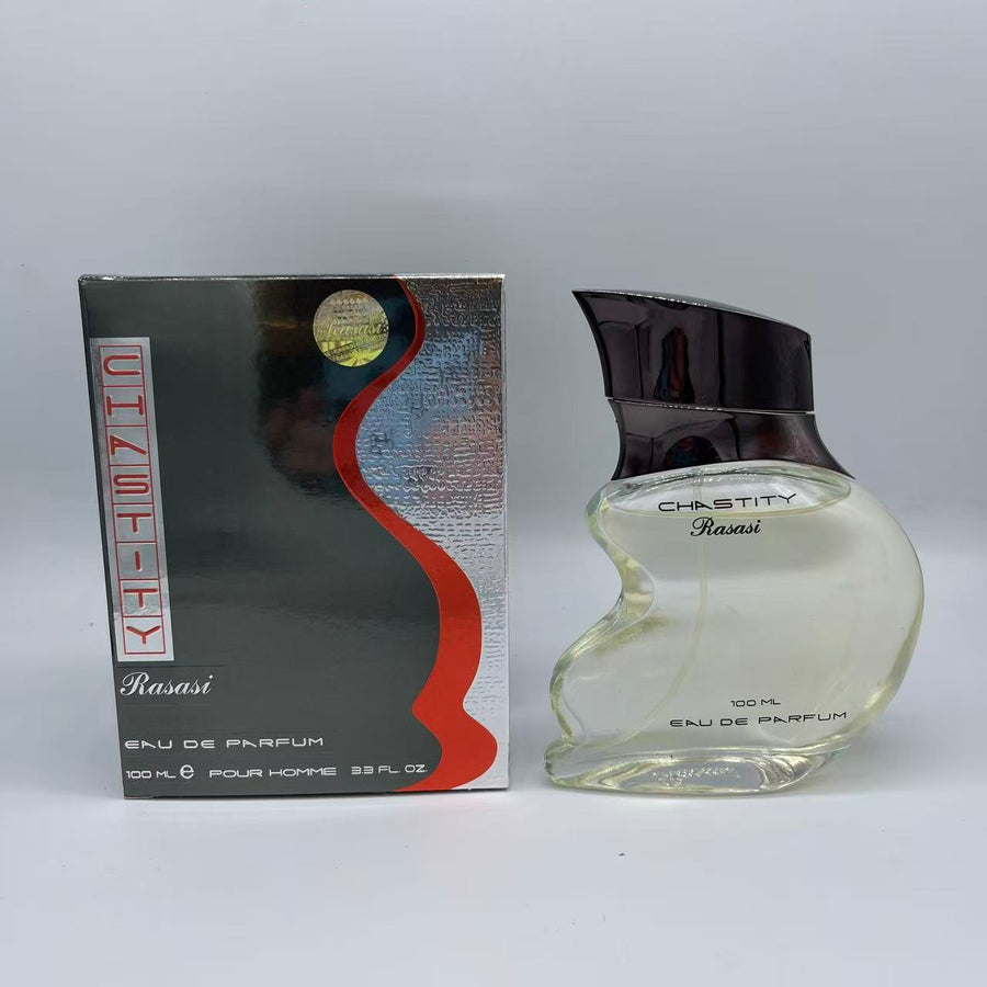 Rasasi CHASTITY 100 ml - Item 06# - catalog bottle and packaging photograph